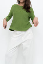 Load image into Gallery viewer, Vintage x MAXMARA WEEKEND Green Cropped Cotton Sweater (XS, S)