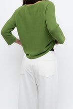 Load image into Gallery viewer, Vintage x MAXMARA WEEKEND Green Cropped Cotton Sweater (XS, S)