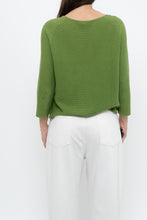 Load image into Gallery viewer, Vintage x MAXMARA WEEKEND Green Cropped Cotton Sweater (XS, S)