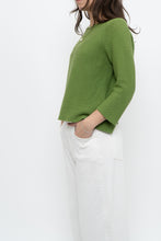Load image into Gallery viewer, Vintage x MAXMARA WEEKEND Green Cropped Cotton Sweater (XS, S)