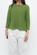 Load image into Gallery viewer, Vintage x MAXMARA WEEKEND Green Cropped Cotton Sweater (XS, S)