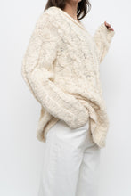 Load image into Gallery viewer, Vintage x Cream Textured Wool Knit Sweater Dress (XS-M)