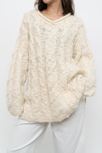 Load image into Gallery viewer, Vintage x Cream Textured Wool Knit Sweater Dress (XS-M)