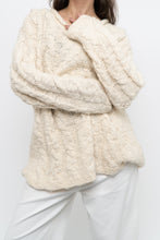 Load image into Gallery viewer, Vintage x Cream Textured Wool Knit Sweater Dress (XS-M)