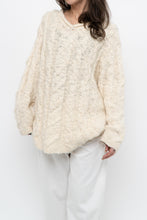 Load image into Gallery viewer, Vintage x Cream Textured Wool Knit Sweater Dress (XS-M)