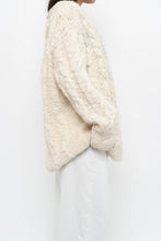 Load image into Gallery viewer, Vintage x Cream Textured Wool Knit Sweater Dress (XS-M)