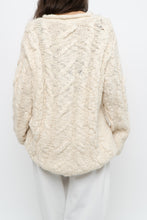Load image into Gallery viewer, Vintage x Cream Textured Wool Knit Sweater Dress (XS-M)