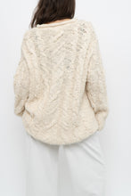 Load image into Gallery viewer, Vintage x Cream Textured Wool Knit Sweater Dress (XS-M)