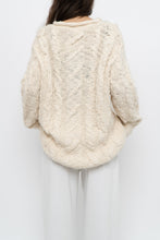 Load image into Gallery viewer, Vintage x Cream Textured Wool Knit Sweater Dress (XS-M)