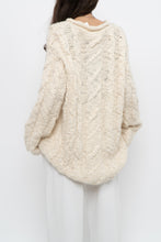 Load image into Gallery viewer, Vintage x Cream Textured Wool Knit Sweater Dress (XS-M)