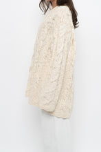 Load image into Gallery viewer, Vintage x Cream Textured Wool Knit Sweater Dress (XS-M)