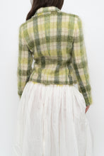 Load image into Gallery viewer, Vintage x Green Plaid Mohair Cropped Blazer (S, M)