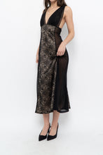 Load image into Gallery viewer, Vintage x Made in Canada x Black Lace Dress (S, M)