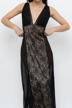 Load image into Gallery viewer, Vintage x Made in Canada x Black Lace Dress (S, M)