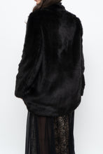 Load image into Gallery viewer, BABATON x Black Faux Fur Dress Coat (XS, S)