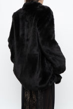 Load image into Gallery viewer, BABATON x Black Faux Fur Dress Coat (XS, S)