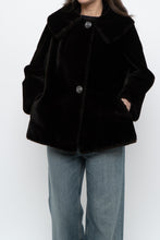 Load image into Gallery viewer, Vintage x Deep Brown Cropped Fur Jacket (XS, S)