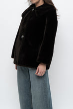 Load image into Gallery viewer, Vintage x Deep Brown Cropped Fur Jacket (XS, S)