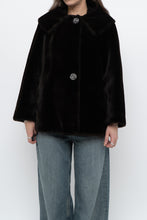 Load image into Gallery viewer, Vintage x Deep Brown Cropped Fur Jacket (XS, S)