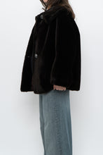 Load image into Gallery viewer, Vintage x Deep Brown Cropped Fur Jacket (XS, S)