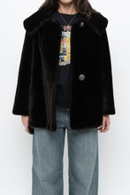 Load image into Gallery viewer, Vintage x Deep Brown Cropped Fur Jacket (XS, S)