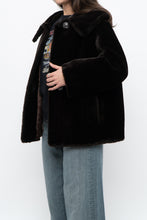 Load image into Gallery viewer, Vintage x Deep Brown Cropped Fur Jacket (XS, S)