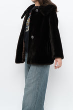 Load image into Gallery viewer, Vintage x Deep Brown Cropped Fur Jacket (XS, S)