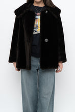 Load image into Gallery viewer, Vintage x Deep Brown Cropped Fur Jacket (XS, S)