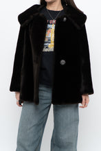 Load image into Gallery viewer, Vintage x Deep Brown Cropped Fur Jacket (XS, S)
