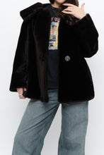 Load image into Gallery viewer, Vintage x Deep Brown Cropped Fur Jacket (XS, S)