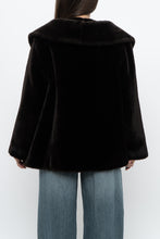 Load image into Gallery viewer, Vintage x Deep Brown Cropped Fur Jacket (XS, S)