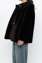 Load image into Gallery viewer, Vintage x Deep Brown Cropped Fur Jacket (XS, S)