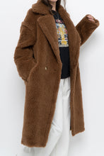 Load image into Gallery viewer, Modern x Teddybear Faux Fur Camel Trench (XS-M)