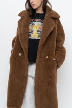 Load image into Gallery viewer, Modern x Teddybear Faux Fur Camel Trench (XS-M)
