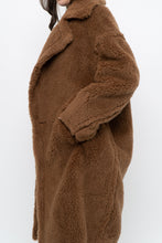 Load image into Gallery viewer, Modern x Teddybear Faux Fur Camel Trench (XS-M)