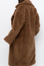 Load image into Gallery viewer, Modern x Teddybear Faux Fur Camel Trench (XS-M)
