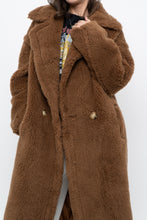 Load image into Gallery viewer, Modern x Teddybear Faux Fur Camel Trench (XS-M)