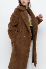Load image into Gallery viewer, Modern x Teddybear Faux Fur Camel Trench (XS-M)