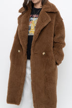 Load image into Gallery viewer, Modern x Teddybear Faux Fur Camel Trench (XS-M)