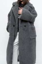 Load image into Gallery viewer, Modern x Grey Faux Fur Teddy Trench (XS-M)