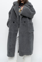 Load image into Gallery viewer, Modern x Grey Faux Fur Teddy Trench (XS-M)