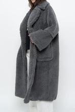 Load image into Gallery viewer, Modern x Grey Faux Fur Teddy Trench (XS-M)