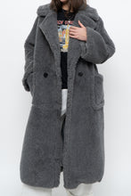 Load image into Gallery viewer, Modern x Grey Faux Fur Teddy Trench (XS-M)