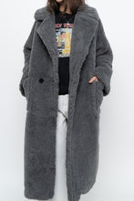 Load image into Gallery viewer, Modern x Grey Faux Fur Teddy Trench (XS-M)