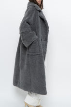 Load image into Gallery viewer, Modern x Grey Faux Fur Teddy Trench (XS-M)