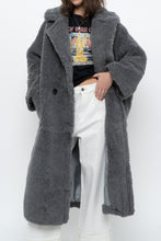 Load image into Gallery viewer, Modern x Grey Faux Fur Teddy Trench (XS-M)