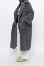 Load image into Gallery viewer, Modern x Grey Faux Fur Teddy Trench (XS-M)
