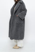 Load image into Gallery viewer, Modern x Grey Faux Fur Teddy Trench (XS-M)