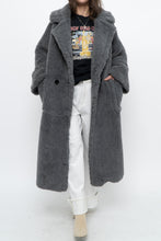 Load image into Gallery viewer, Modern x Grey Faux Fur Teddy Trench (XS-M)