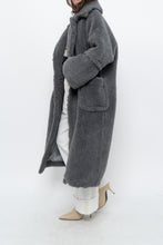 Load image into Gallery viewer, Modern x Grey Faux Fur Teddy Trench (XS-M)